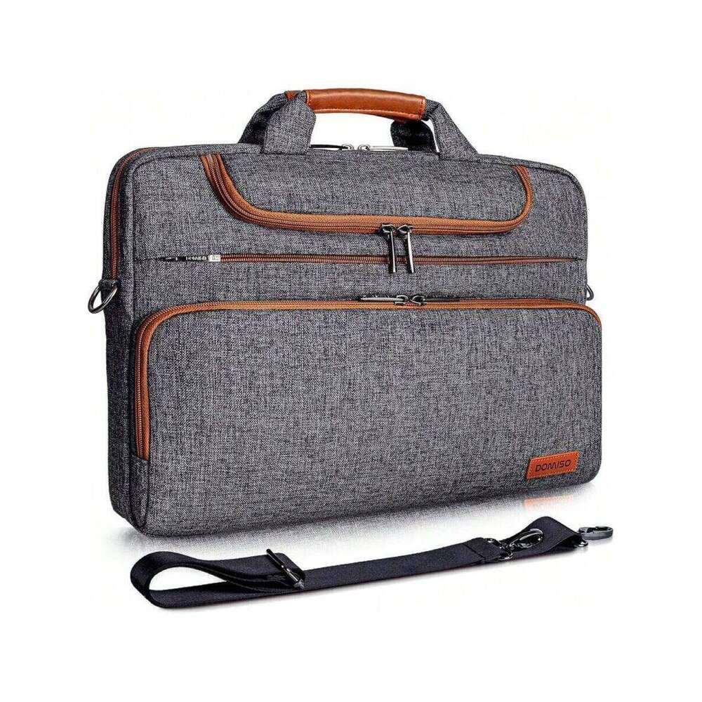 17 Inculti-Functional Laptop Sleeve Business Briefcase Waterproof Messenger Shoulder Bag Compatible With 17"-17.3" Notebooks///HP/MSI/ASUS, 