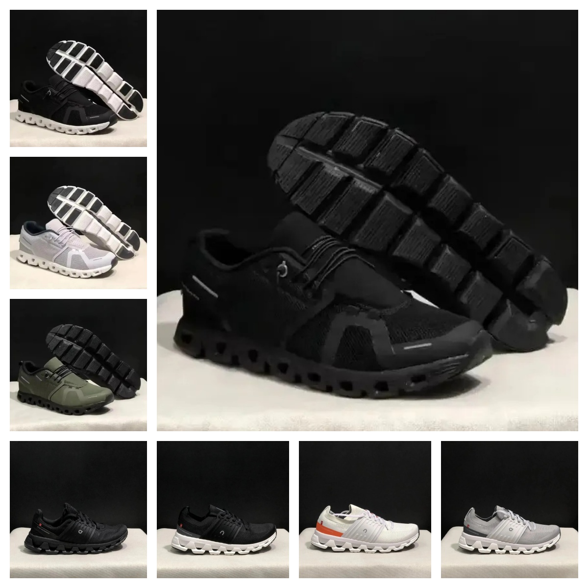 Designer Shoes O|N CLOUD Sneakers Shock Absorbing Sports Training Full Color Casual Sneakers for Men and Women