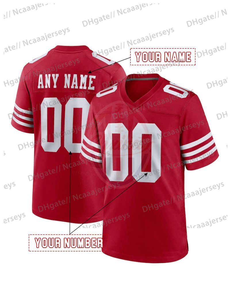 Personalized Custom Football 2025 Rivalries Jersey Christian McCaffrey Brock Purdy Deebo Samuel Trey Lance Nick Bosa George Kittle Fred Warner Jerry R