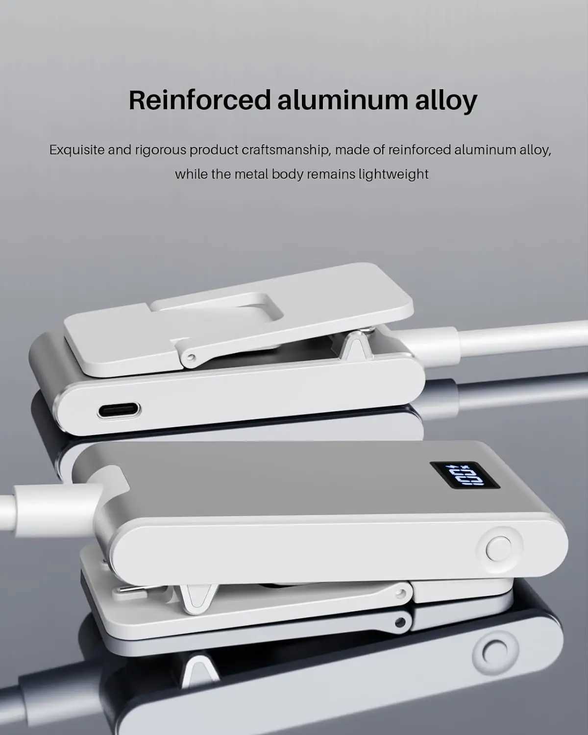 Aluminum Rechargeable Reading Light 3 colors 3 brightness Clip On Mini Book Light Small Read Night Lamp Study Reading Book Lamp C250918