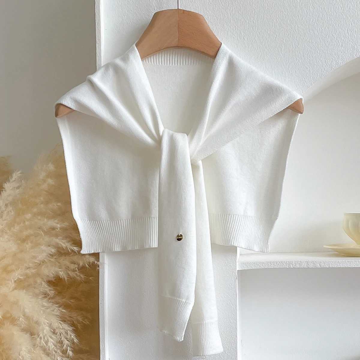 Wen Latest Design Korean Style Knitted Shl Summer Solid Sunscreen Scarves La Wrs Bandana Spring Girl Soft Scarf Y250918