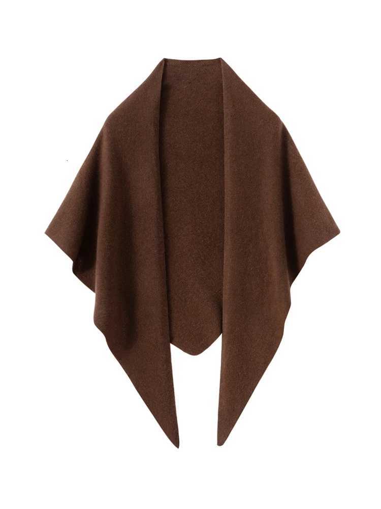 2025 New Wens Triangar Shl 100 Cashmere Autumn Winter Warm Soft Simple Elegant Casual Style Y250918