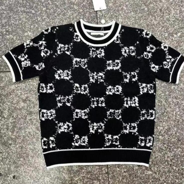 designer t shirt for women short sleeve polo Sweater womens knit tshirt pink embroidery brand top tee