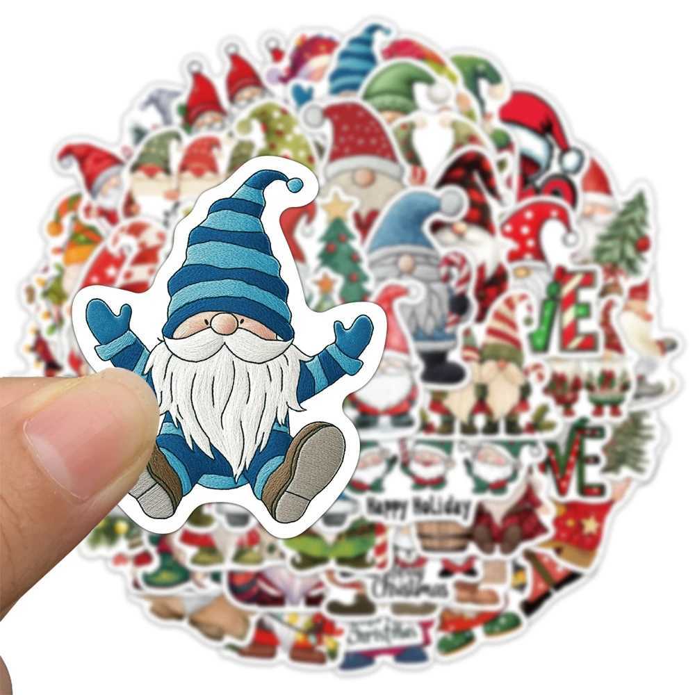 50PCS Christmas Dwarf Stickers Exquisite and Cute Santa Claus Account Material Phone Case Laptop Luggage Waterproof Stickers C250918