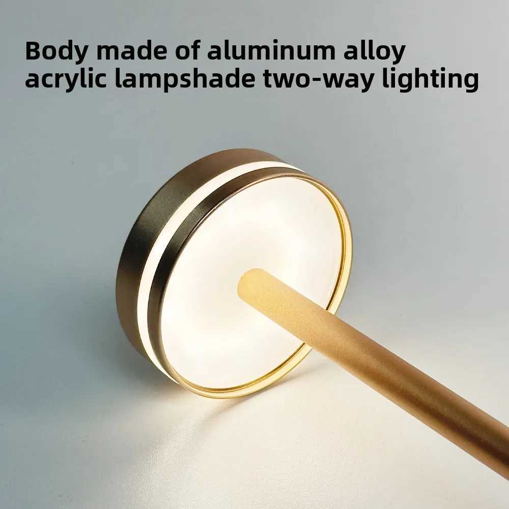 Cordless Table Lamp Rechargeable Lights USB Chargers Included LED Lamp for Restaurant Kitchen Coffee Table Patio Portable Night C250918