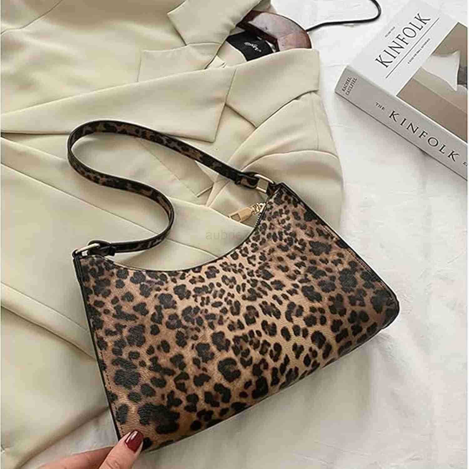 Leather Wristlet Clutch Leopard Print Purse Leopard Handbags For Women Handbags Ladies Chic Shoulder Bags With Zipper Closure For WomenZ250918