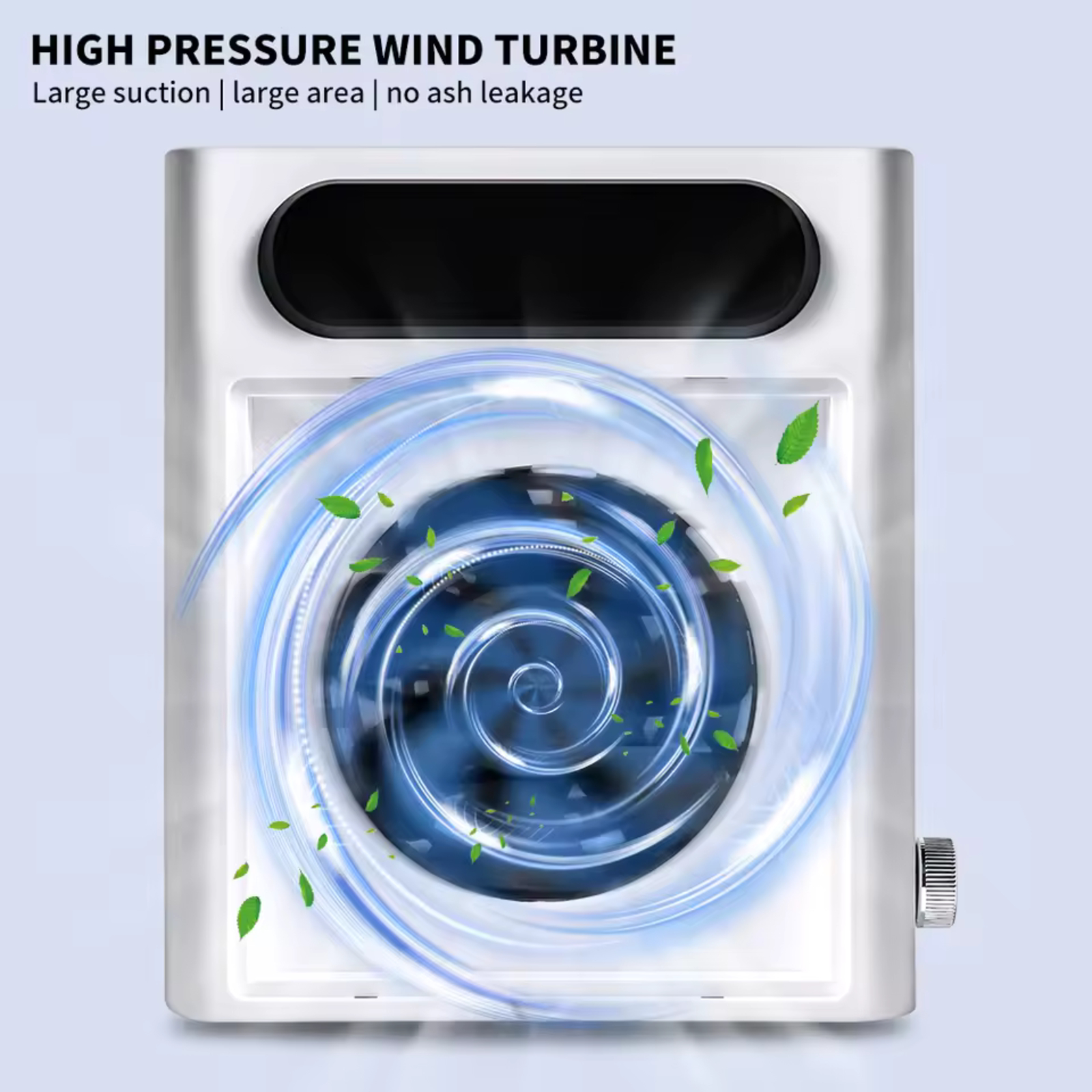 Power Suction with Brushless Turbine, Adjustable Speed Control, All-Round Porous Heat Dissipation, for Manicure Salon and Home Nail Art (White)