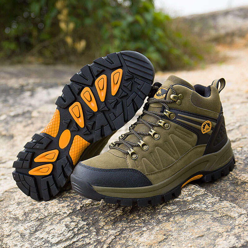New Trendy Fashion Large Size Waterproof Sneakers High-top Hiking Casual Sports Outdoor Climbing Men's Shoes
