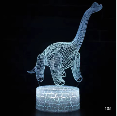 3D LED Night Light Lamp Dinosaur Series 16Color 3D Night light Remote Control Table Lamps Toys Gift For kid Home Decoration D23