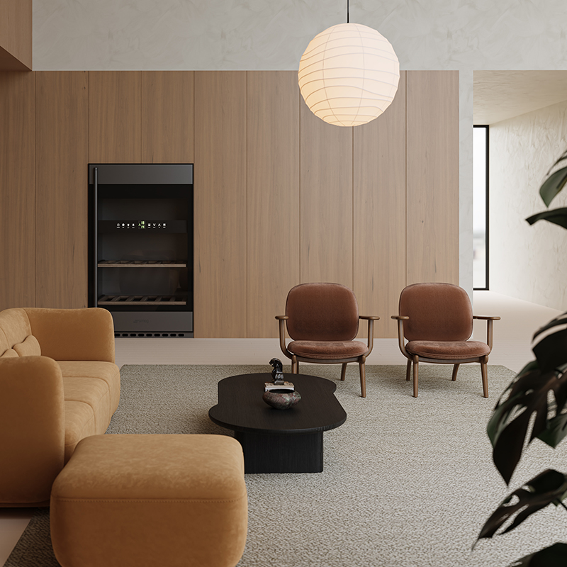 Living Room Furniture Modern Elk - inspired Brown Fabric Lounge Chair with Wooden Frame, Perfect for Living Room