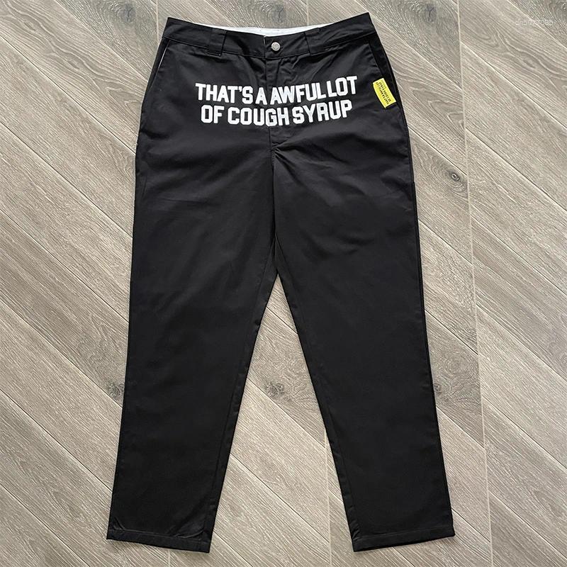 Men's Pants Loose Straight Casual Men Women Black Navy Blue Khaki Office Commuter Cargo Trousers