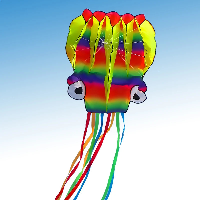 YongJian 3D octopus soft kite 5m Giant Kite With 100m tire line kites for adults outdoor toys 250918