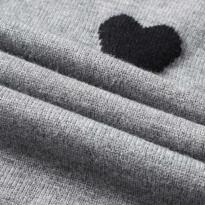 Mens Autumn Sweater Plus Size 2XL7XL Casual Love Jacquard Tops Fashion Round Neck Pullovers Loose Couple Sweater Male ClothingZ250918