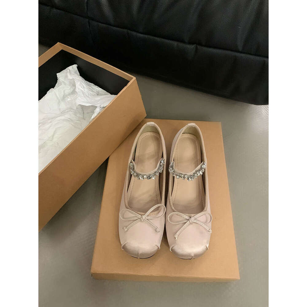 Hidden Wedge Pink Mary Jane Fairy Autumn 2024 New French Style Spring Bow Evening Shoes