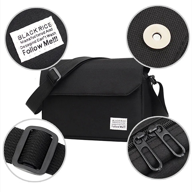 Men Small Oxford Shoulder Messenger Bags Solid Leisure Satchels Crossbody Fashion Street Bags for Male Cross Body Casual 250917