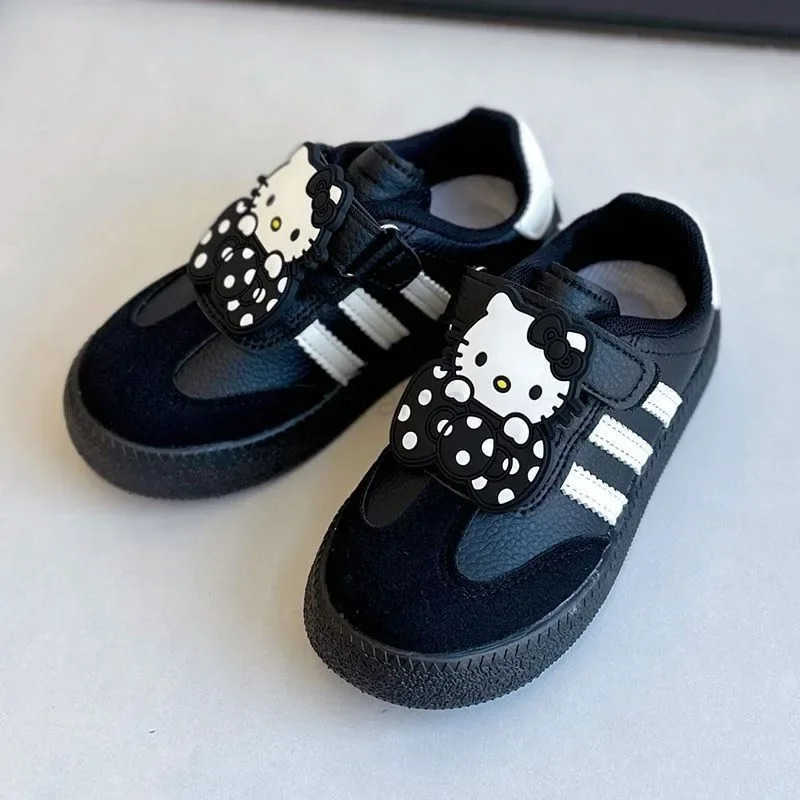 Sanrio New Spring Autumn Kawaii Anime Board Shoes 2025 Cute Hello Kitty Cartoon Children Casual Sports Sneakers Gifts for Kids L250910