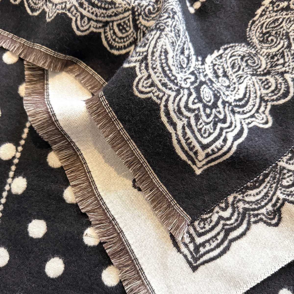 Wen Imitation Cashmere Scarves Winter Patter Thick Warm Blanket Dot Fashionable and Luxurious Echarpe Femme Scarf Y250918