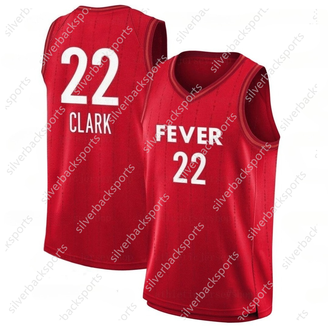 Indiana Fever 22 Clark Basketball Jersey Bonner Colson Cunningham Dantas Howard Mitchell Hull Timpson Turner Embroidery Custom