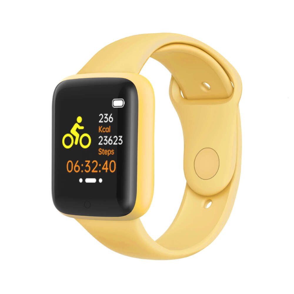 Y68 Heart Rate Blood Pressure D20 Smart Watch Macaron Health Reminder Step Counter Bracelet