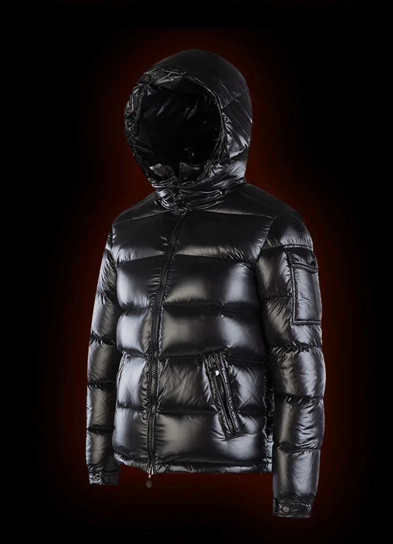 Outwear Jackets Thicken Down Outdoor Warm Fleece Hooded Casual Parka Mens Winter Parkas Jackets Shiny Down Winter Waterproof L2509181