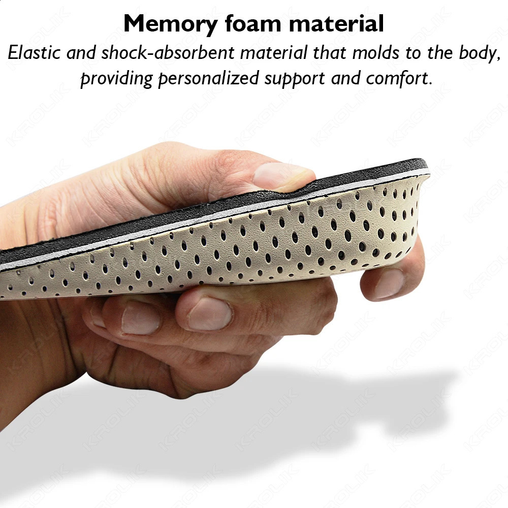 Memory Foam EVA Height Increase Templates Insole 25cm Breathable Ultra Light Elevated Sports Insoles For Men Women Shoes Insert 260518 - view 4