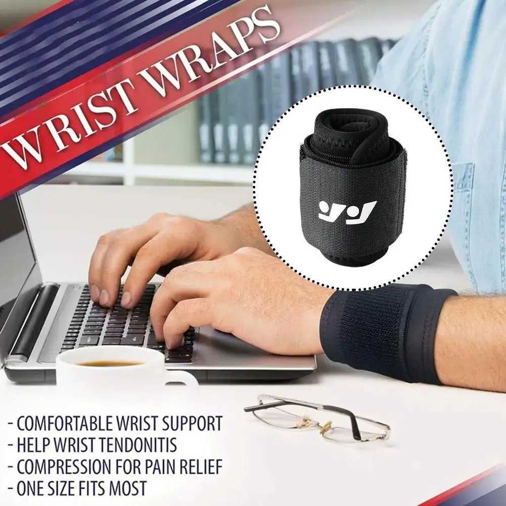 1pc Wrist Support Gym Sports Wristband Palm Guard Protector Adjustable Wrist Brace Strap Carpal Compression Wristband Gear J251211