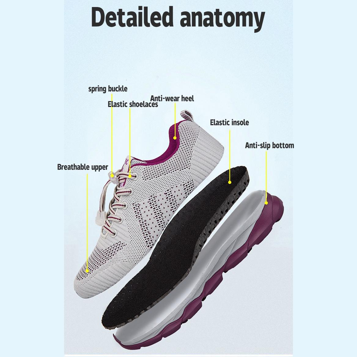 casual old peoples shoes spring and autumn nonslip softsoled middleaged and elderly walking shoes mesh breathable shoes