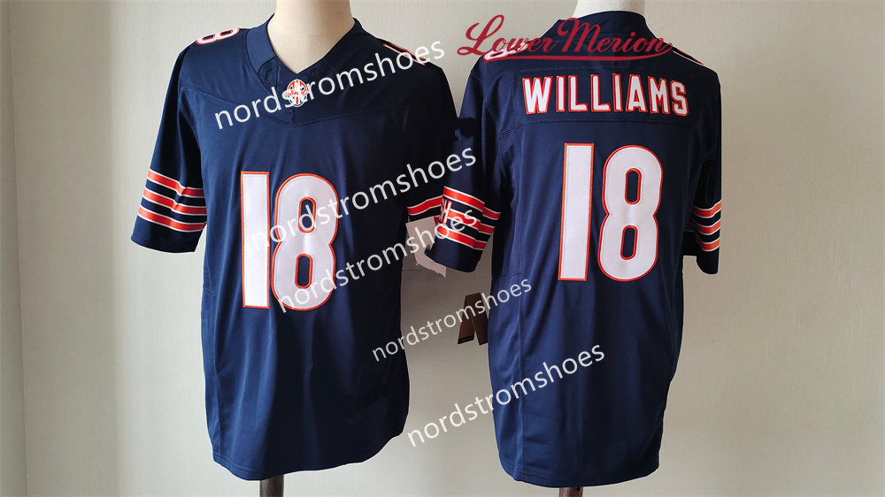 18 Caleb Williams Custom Football Jerseys D'Andre Swift DJ Moore Jaquan Brisker Darnell Wright Kevin Byard III Jaylon Johnson