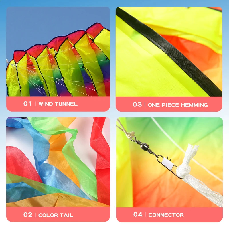 YongJian 3D octopus soft kite 5m Giant Kite With 100m tire line kites for adults outdoor toys 250918