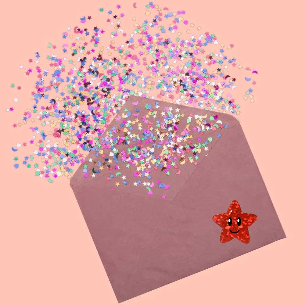 100500PCS New Stars Stickers Thank You Stickers Photocard Decor for Kids Children Packaging Pack Stickers Roll Rolling Lables C250918
