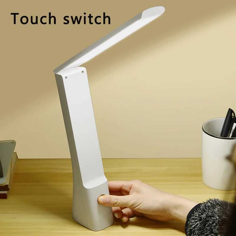 Foldable Led Desk Lamp Touch Dimmable For Smart Home Bedroom Night Light Student Reading USB Rechargeable Eye Protection Light C250918