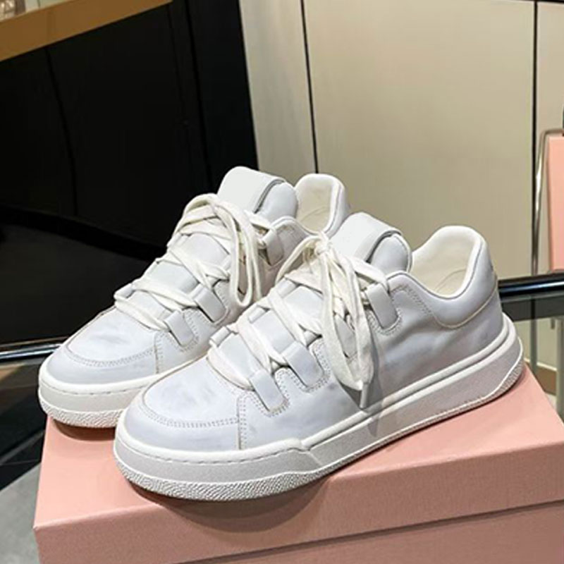 Men German Training Shoes Designer Women Forrest Gump Shoes lady Little White Shoes Calf Leather Shoes Anti slip TPU Material Outsole Women Casual Sports Shoes