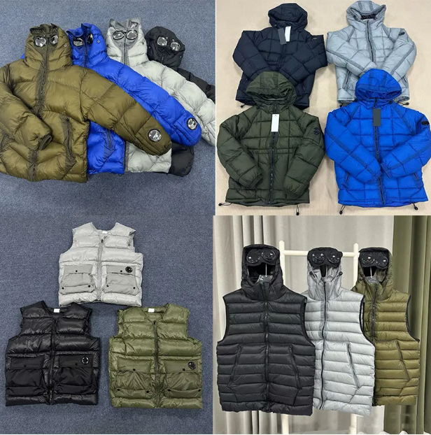 mens cp puffer jacket designer jacket winter jacket men coat Windbreaker Keep Warm Outdoor Goggle Hood CP puffer doudoune puffer vest
