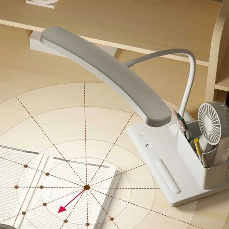 USB LED Table Lamp 3 Colors Eye Protection College Student Book Reading Lamp Night Light For Bedroom Bedside Learning Dormitory C2509181