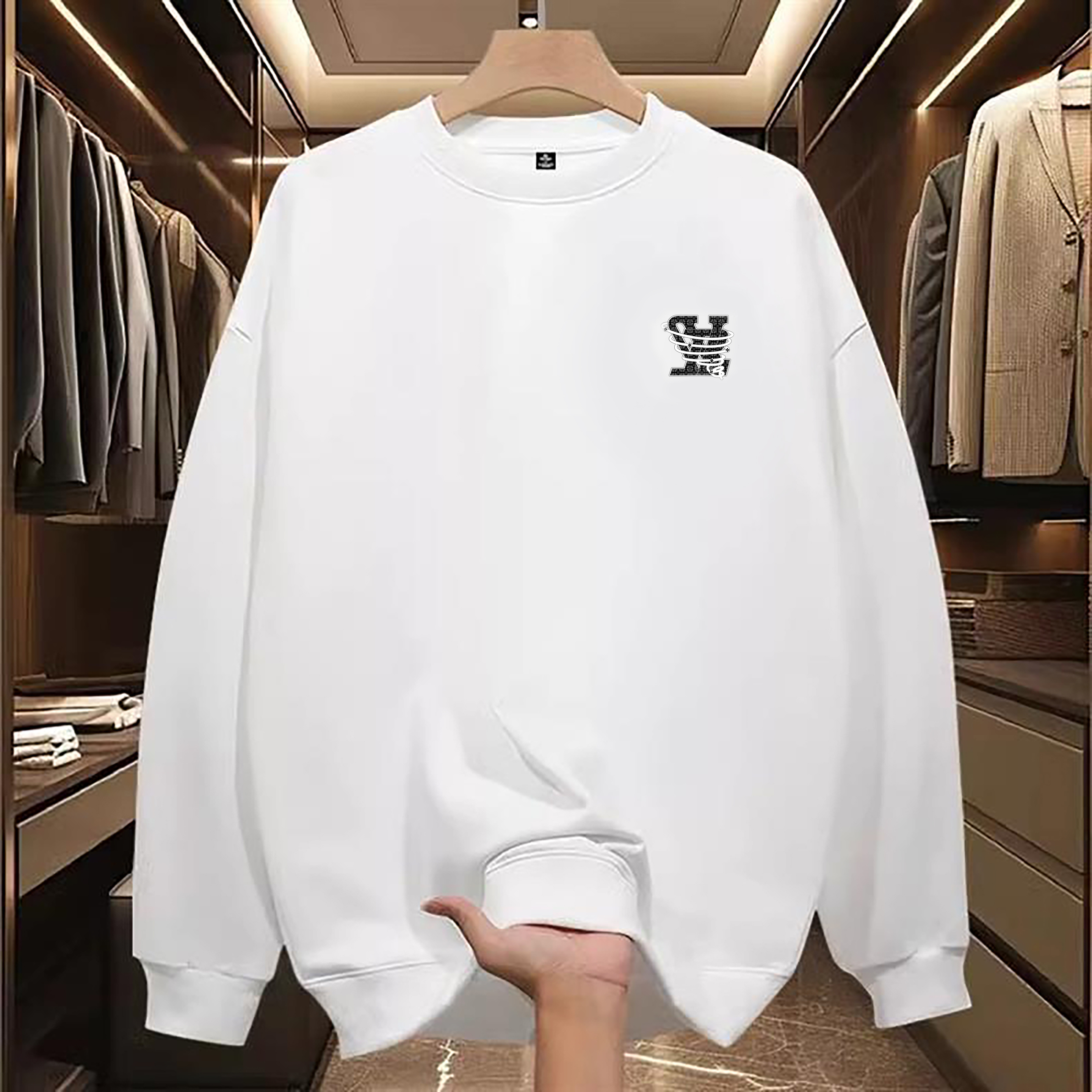 Designer men's hoodie Sweatshirts made of pure cotton 1:1 luxurious Men's Hoodies Half Zipper Hooded Solid Color Long Customizable logo prin