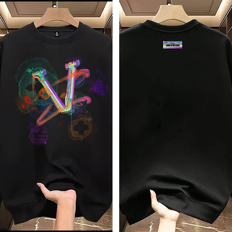 Men's Crewneck Hoodies printed Y2K Hip-Hop Retro Trendy Brand Streetwear Design Fashion Casual Couple-Fit & Oversized Version