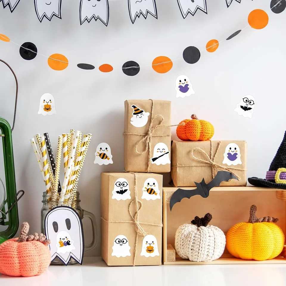 500 pcs Halloween stickers children handdecorated cartoon stickers DIY stickers holiday party scene layout props C250918
