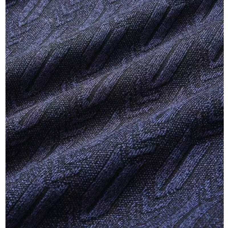 Winter Mens Sweater Round NeCK Fleece Lined Base Layer Knitwear Jumpers Solid Jacquard Casual Loosefit Knit SweatersZ250918