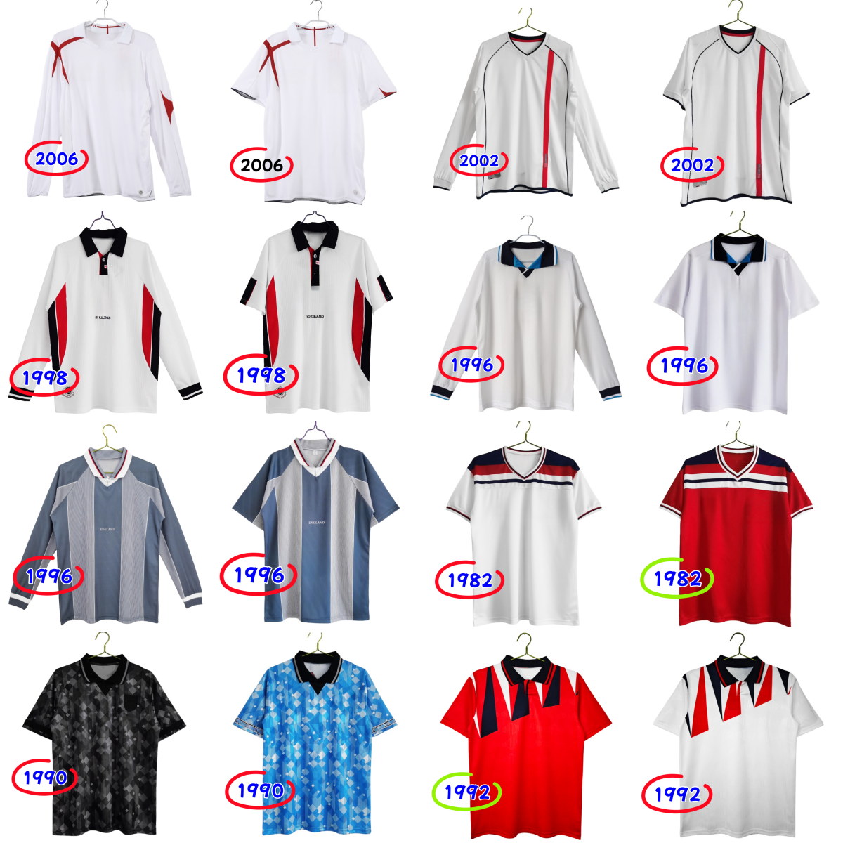 1982 1994 1998 2002 1996 EnGlAND retrio soccer jersey Blackout kits GASCOIGNE OWEN GERRARD 2006 11 12 Retro football shirt BARNES 1990 mash up FOWLER ROBSON SCHOLES