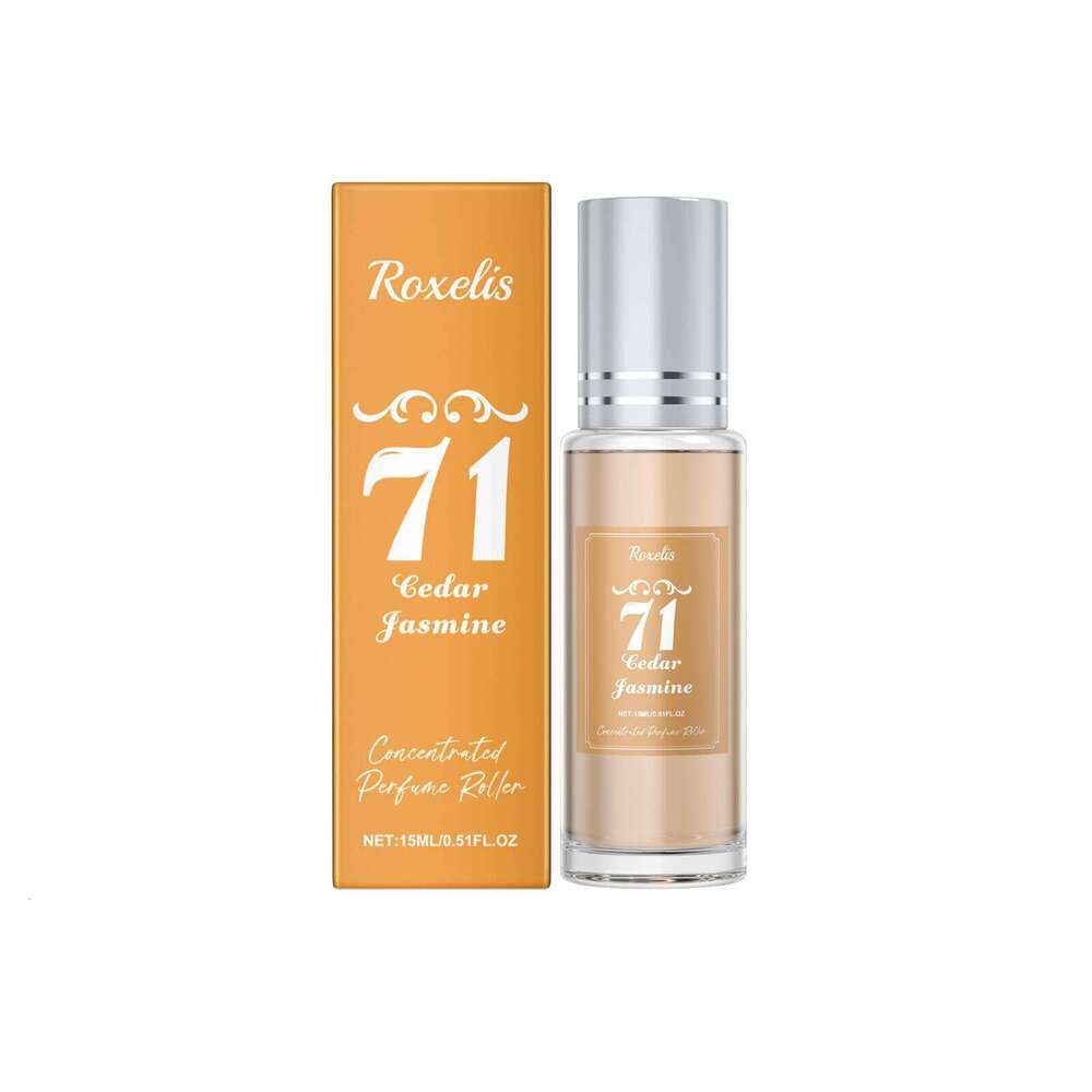 Roxelis Cedar Jasmine Brazilian Perfume Natural Fresh Scent Daily Commute Elegant Charm Long-lasting Fragrance Rollerball