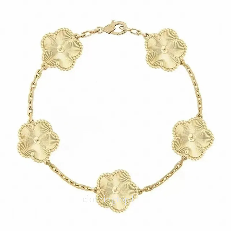 Vanclefs Bracelet 2025 AAA Leaf Bracelet Fashion Classic Lucky Clover Bracelets vanly cleefbracelet Ladies Trend Jewelry Charm Bracelet vanity Bracelet 75c