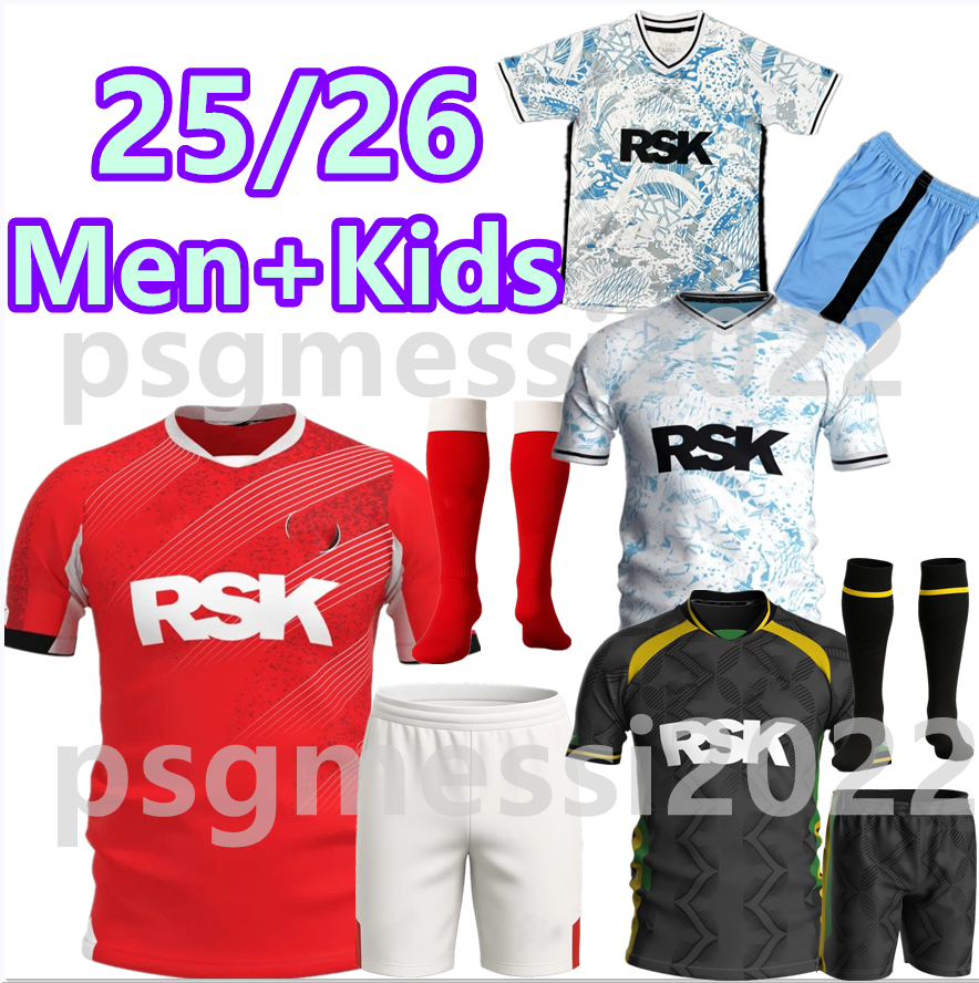 Charlton Athletic Fc 25 26 Soccer Jerseys RANKIN-COSTELLO KAMINSKI RAMSAY BURKE ANDERSON GODDEN BERRY Home Away for uniform men's and children's set football shirt