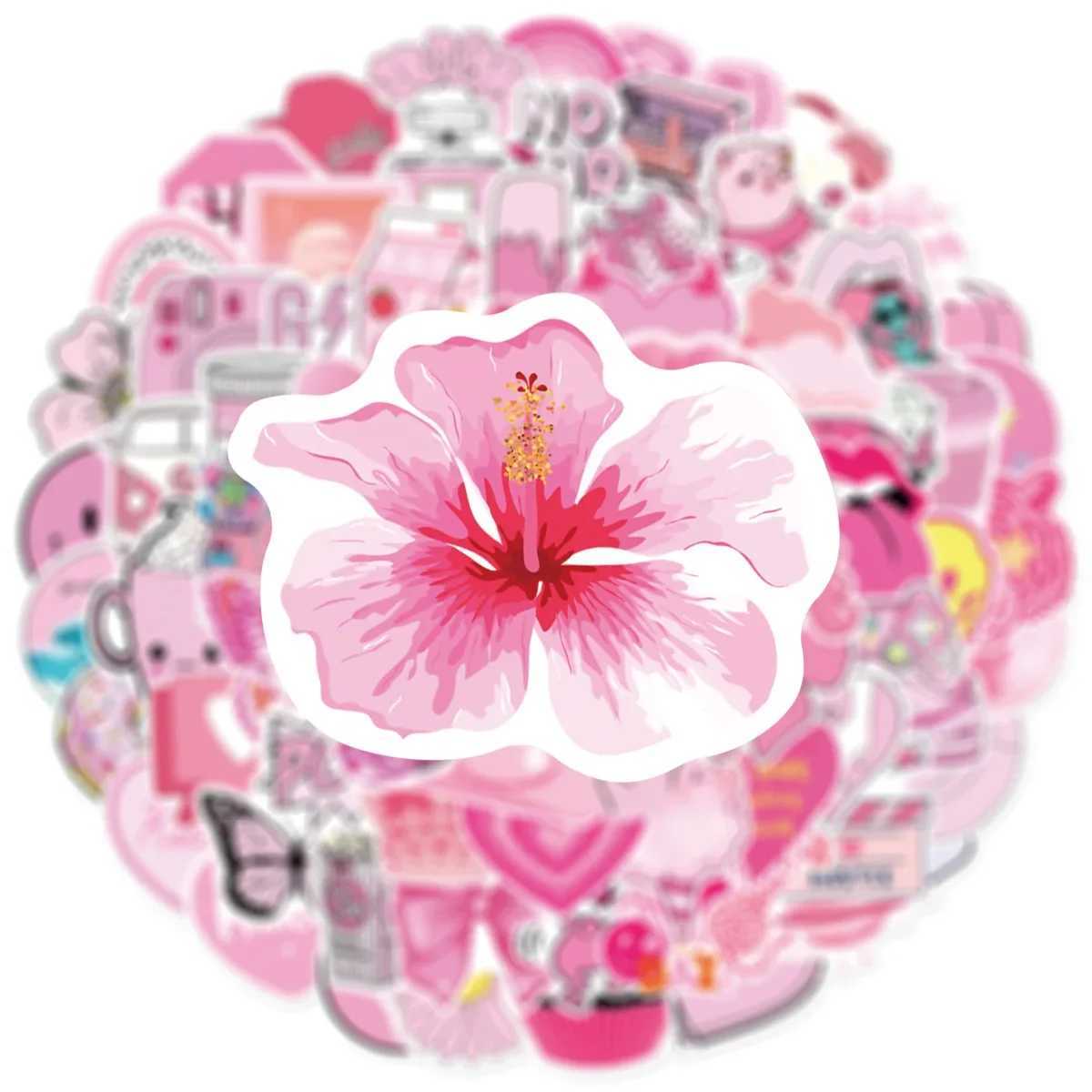 50100PCS Pink VSCO Cute Girl Stickers Aesthetic Skateboard Laptop Guitar Graffiti Luggage Sticker Waterproof Decal Toys C250918