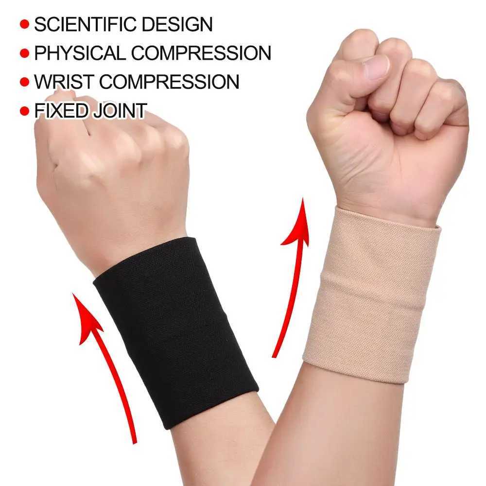 1Pc Compression Wrist Sleeve Elastic Wrist Brace Wrist Support for Men and Women Tennis Tendonitis Carpal Tunnel Sport Wristband J2512111