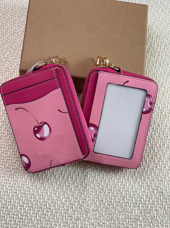 Christmas Gift Samll Card Bag New Womens Wallets Personalized Pattern Color Contrast Card Holder Fashion Change Bag Handbag Coin Purse AAAAA