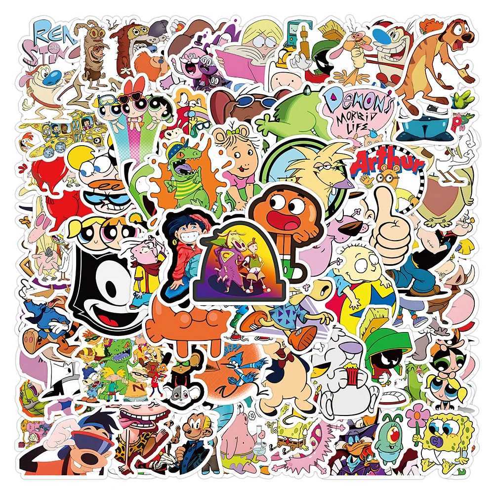 50100Pcs 90s Classics Anime Collection Cartoon Stickers Decoration Decals for Notebook Skateboard Helmet Graffiti Sticker Toys C250918
