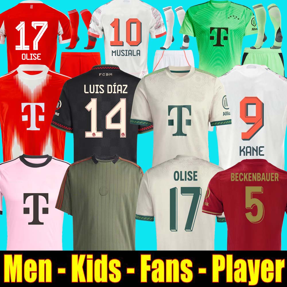 24 25 26 soccer jersey MUSIALA 2025 football shirt GNABRY camisa de futebol KIMMICH Kit Neuer KANE BayernS OLISE Munich 125-Year Anniversary Beckenbauer LUIS