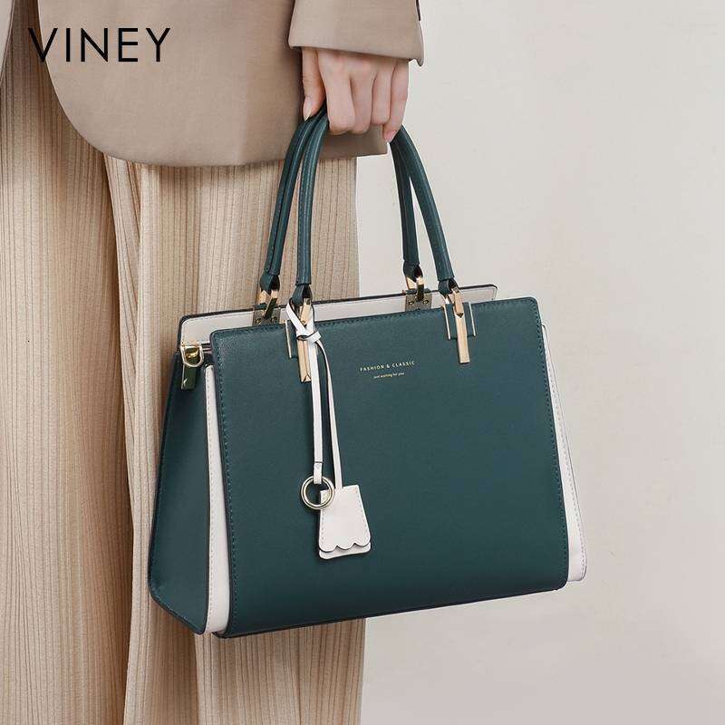 Viney Gift Handbag 2025 New Brand Middle Aged Premium Women's Genuine Leather Mom Bag