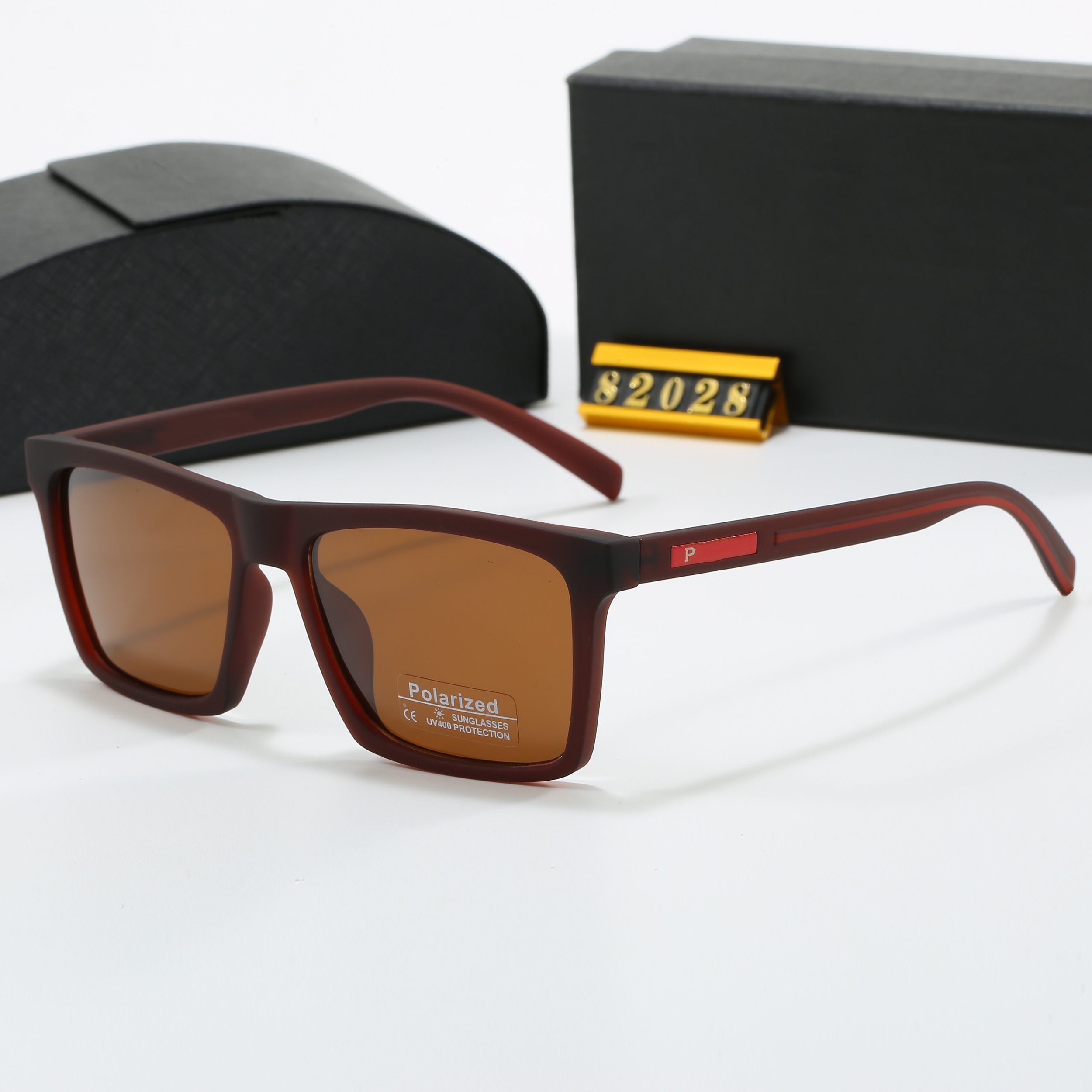 Mens sunglasses outdoor shades women fashion triangle logo luxury full frame sunshade mirror polarized UV400 protection glasses with box AAAAA PR82028