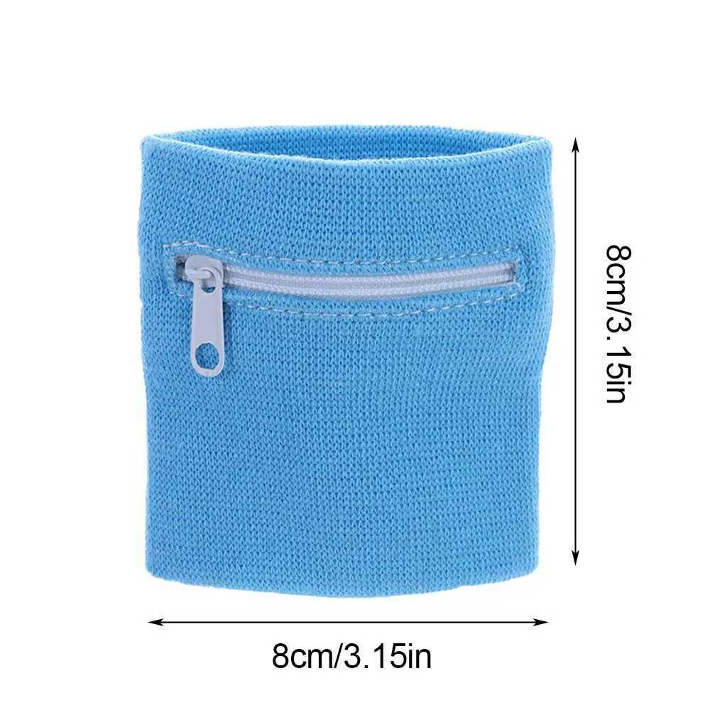 Unisex Colorful Cotton Wrist Band Wrist Protection Purse Bag With Zipper Pocket Sports Wristband For Gym Sports Running Cycling J251211